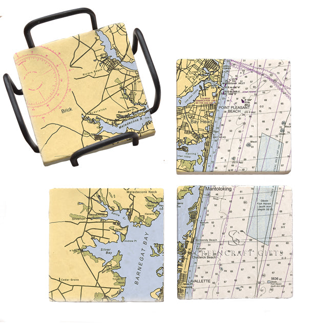 Point Pleasant, NJ- Marble Coaster Set
