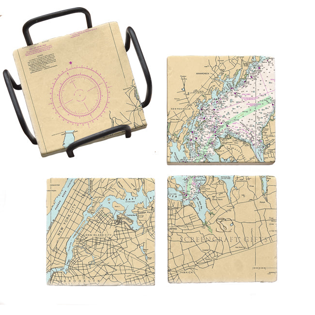 North West Long Island, NY  - Marble Coaster Set
