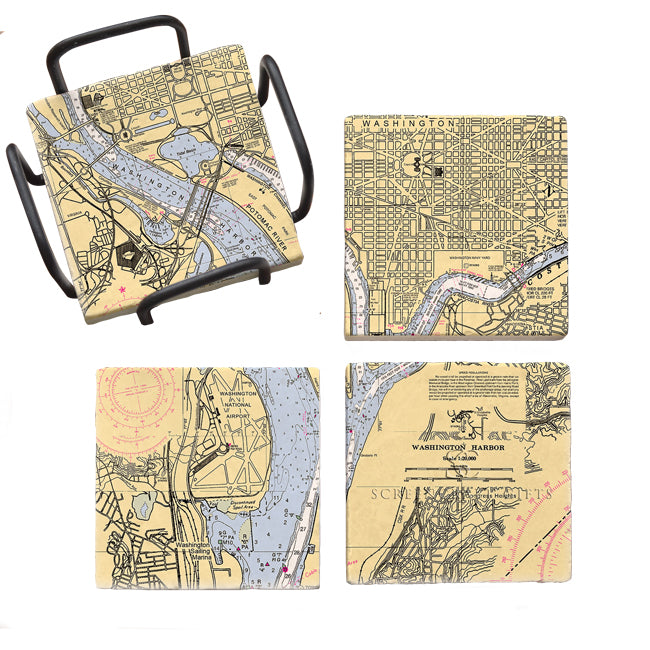 Washington, DC - Marble Coaster Set