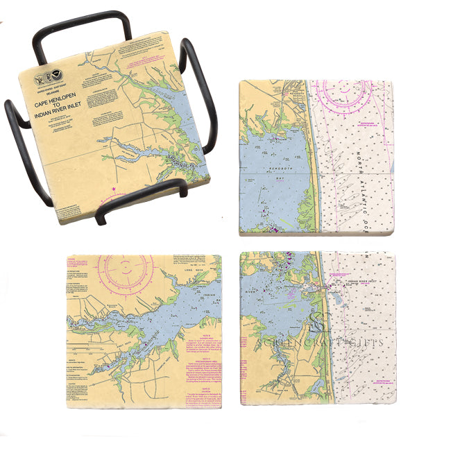 Rehoboth Beach, DE- Marble Coaster Set
