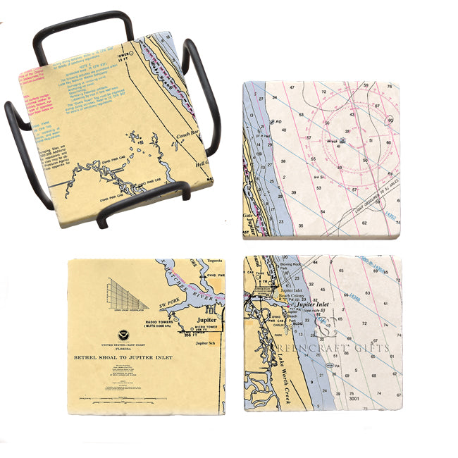 Jupiter, FL- Marble Coaster Set