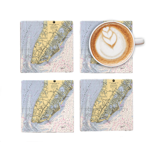 Cape May, NJ- Marble Coaster Set