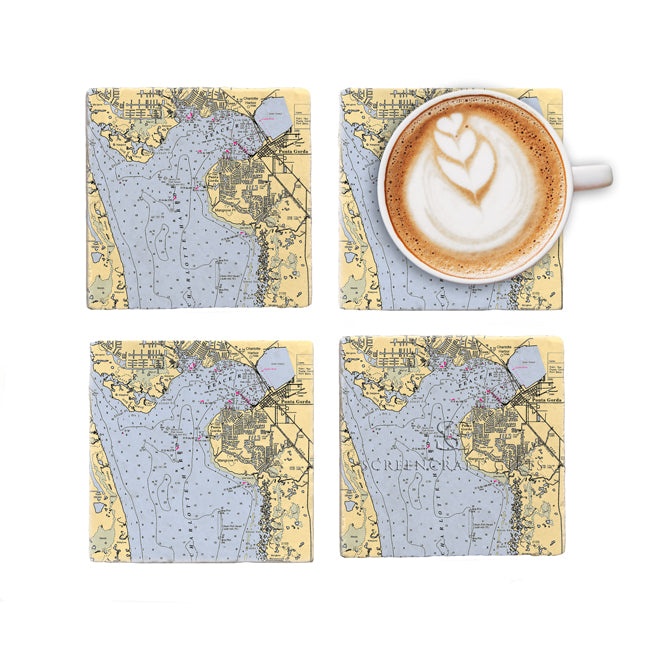 Punta Gorda, FL- Marble Coaster Set
