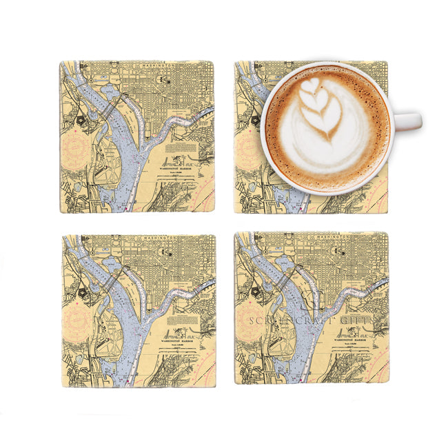 Washington, DC - Marble Coaster Set
