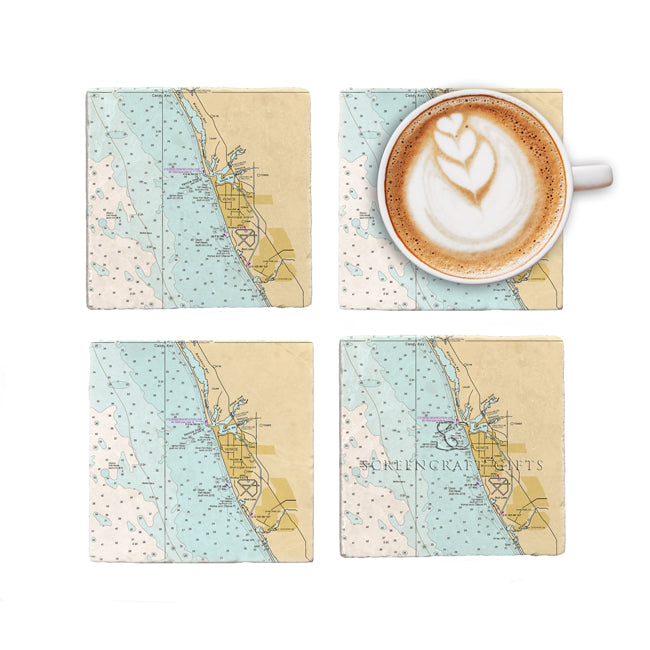 Venice, FL - Marble Coaster Set