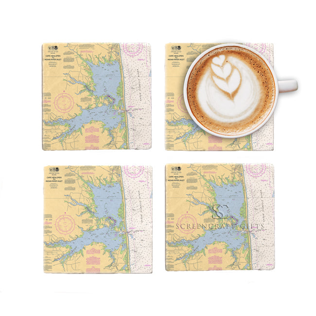 Rehoboth Beach, DE- Marble Coaster Set