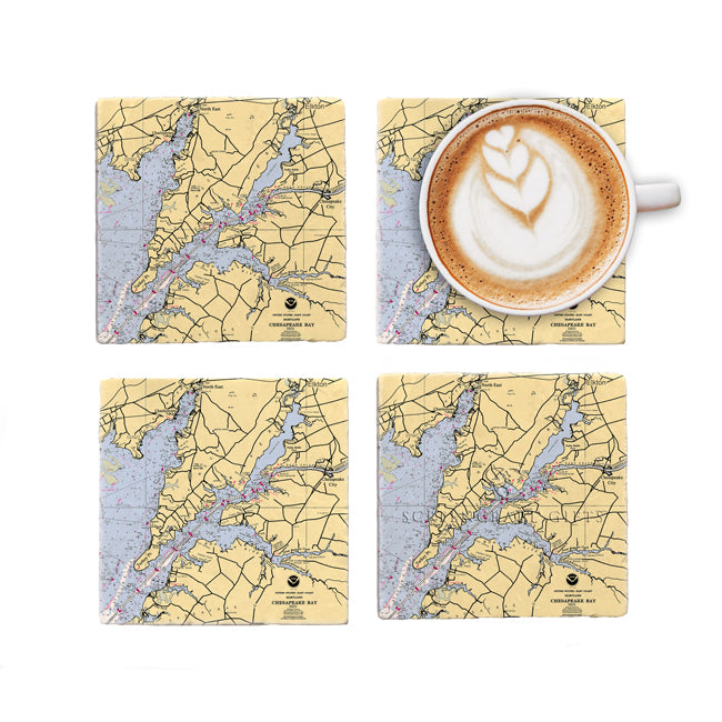 Elkton, MD- Marble Coaster Set