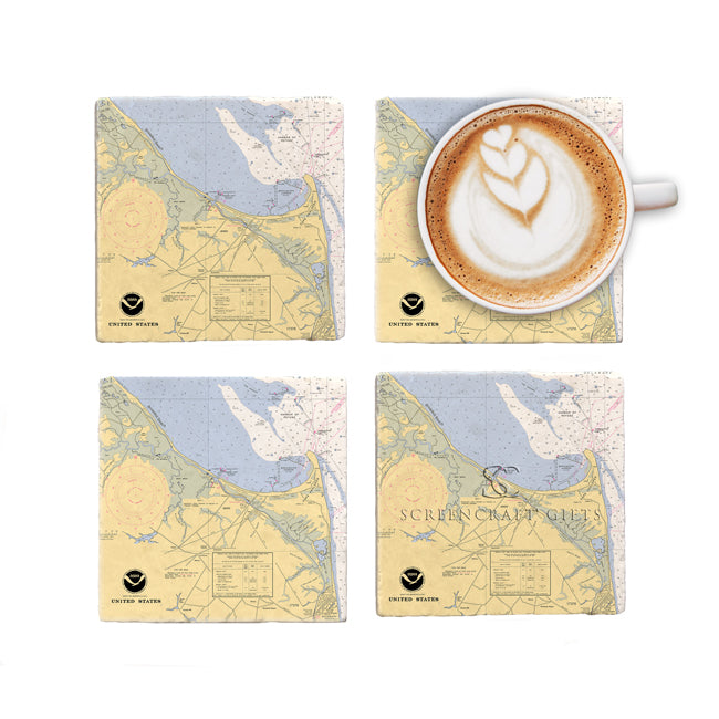 Lewes, DE- Marble Coaster Set