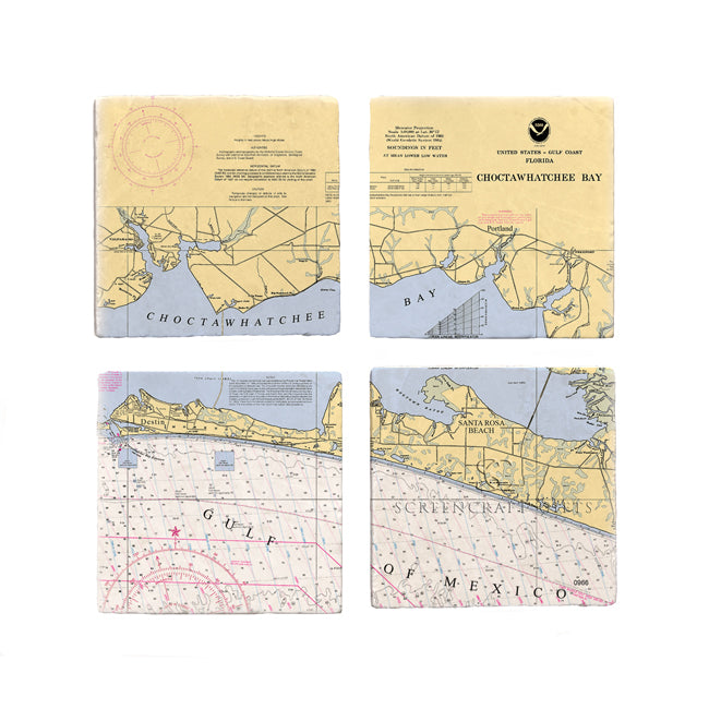Destin, FL - Marble Coaster Set