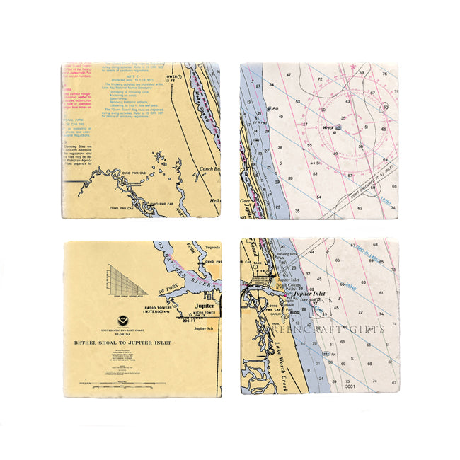 Jupiter, FL- Marble Coaster Set