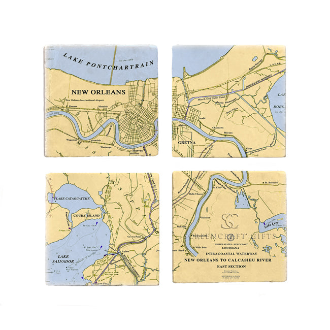 New Orleans, LA- Marble Coaster Set
