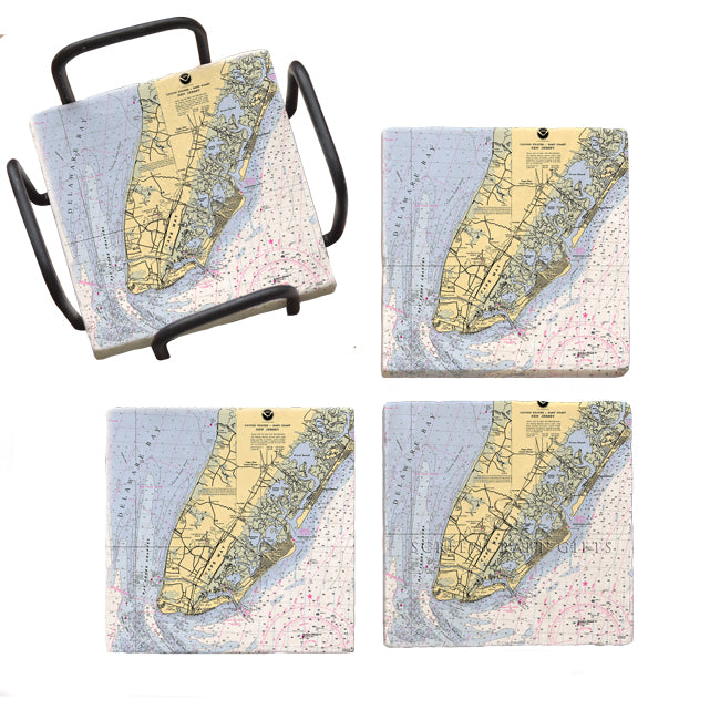 Cape May, NJ- Marble Coaster Set