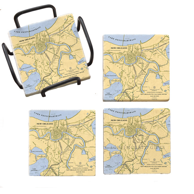 New Orleans, LA- Marble Coaster Set