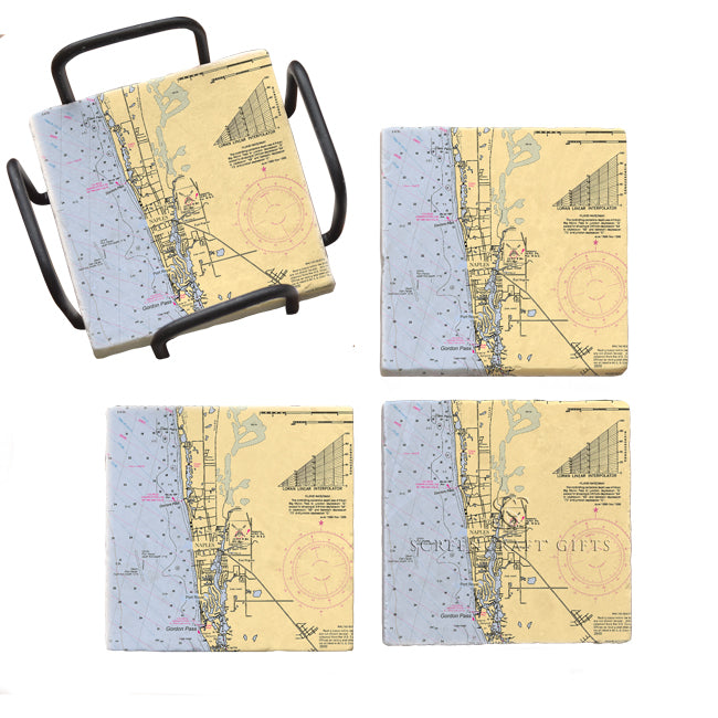 Naples, FL- Marble Coaster Set