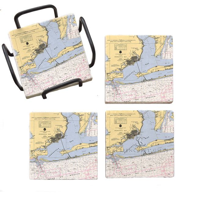 Pensacola, FL- Marble Coaster Set