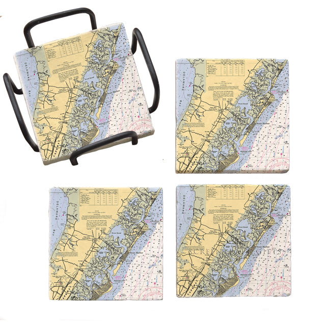 Stone Harbor, NJ - Marble Coaster Set