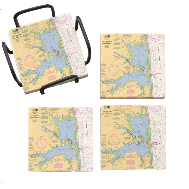 Rehoboth Beach, DE- Marble Coaster Set
