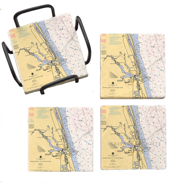 Jupiter, FL- Marble Coaster Set