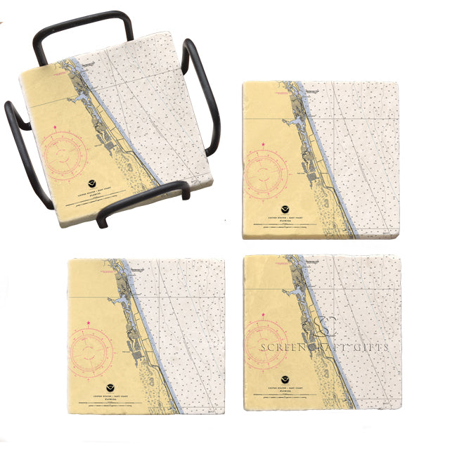 Palm Coast, FL - Marble Coaster Set