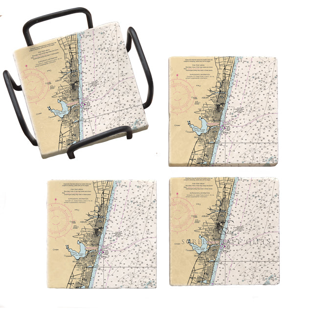 Ocean Grove, NJ  - Marble Coaster Set