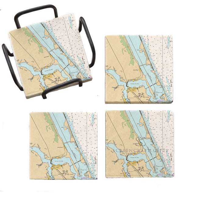 Jensen Beach, FL- Marble Coaster Set