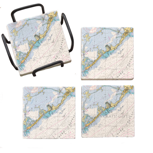 Islamorada, FL- Marble Coaster Set