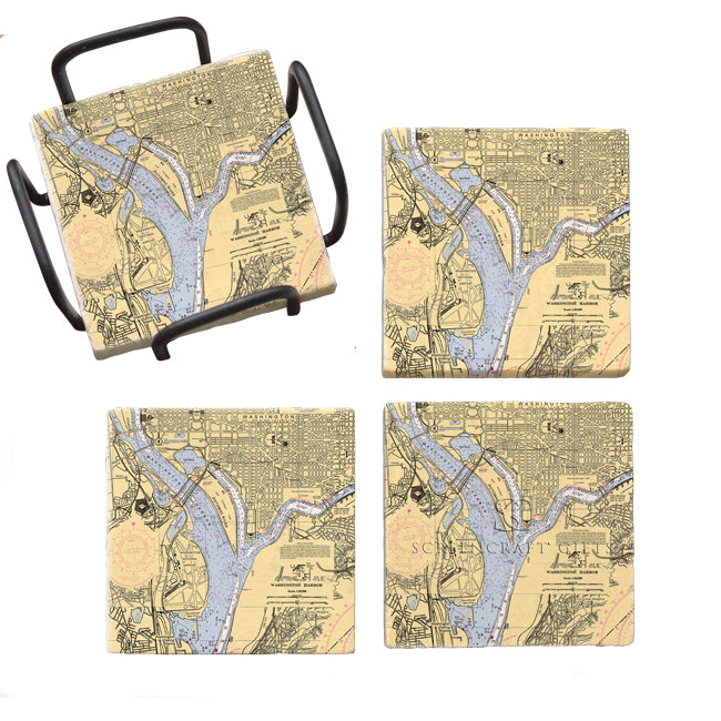 Washington, DC - Marble Coaster Set
