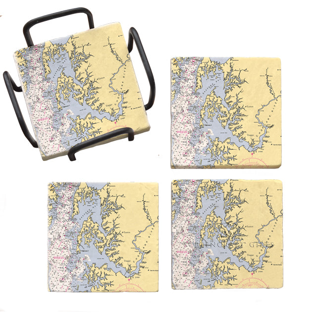Easton, MD - Marble Coaster Set