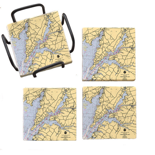 Elkton, MD- Marble Coaster Set