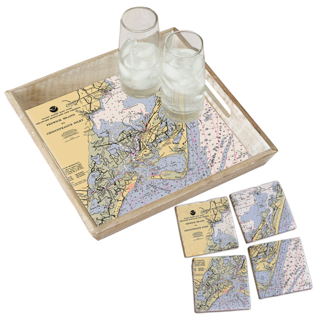 Chincoteague, VA- Marble Coaster Set