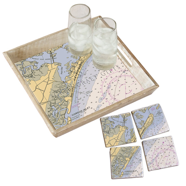 Ocean City, NJ- Marble Coaster Set
