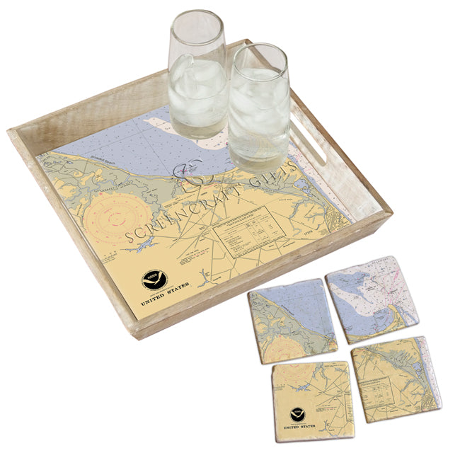 Lewes, DE- Marble Coaster Set