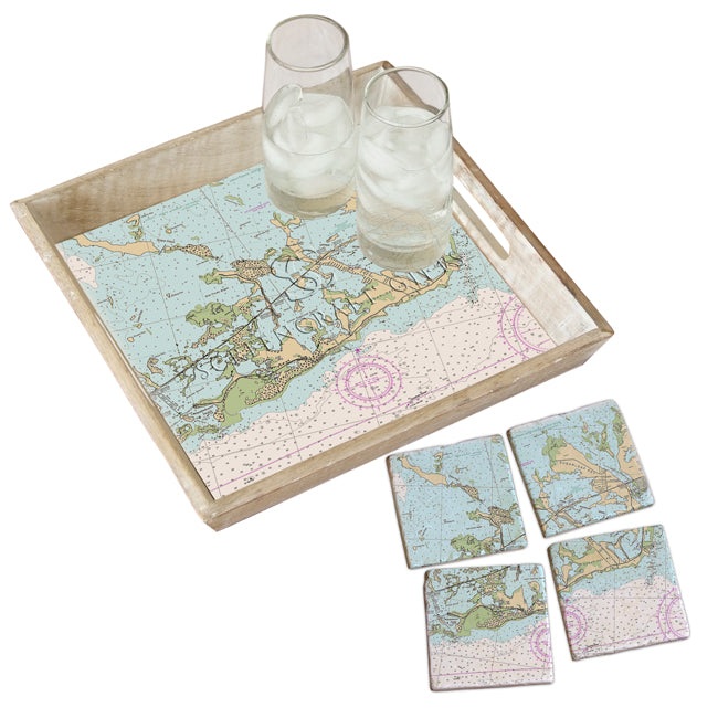 Sugarloaf Key, FL  - Marble Coaster Set