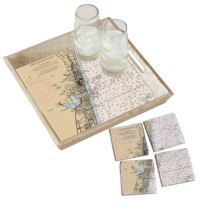 Ocean Grove, NJ  - Marble Coaster Set