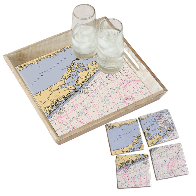 The Hamptons, NY- Marble Coaster Set