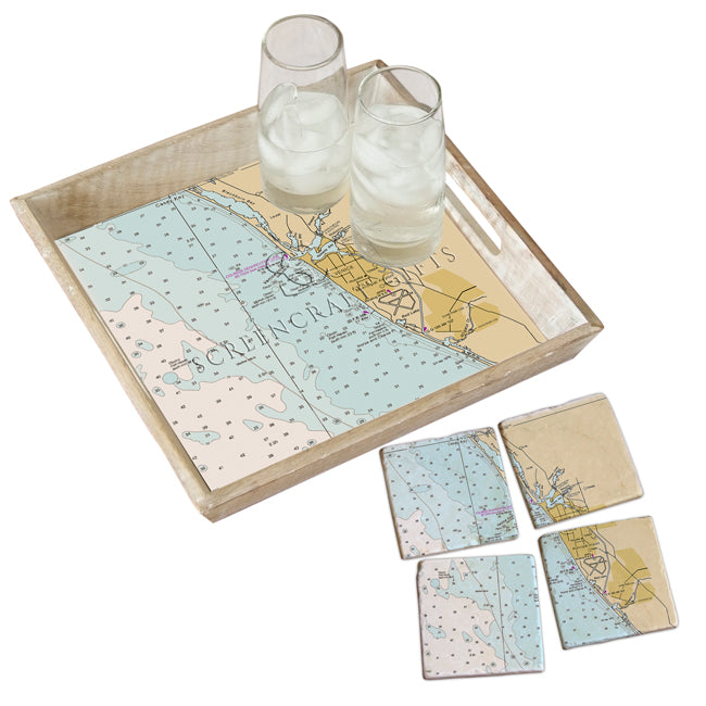 Venice, FL - Marble Coaster Set