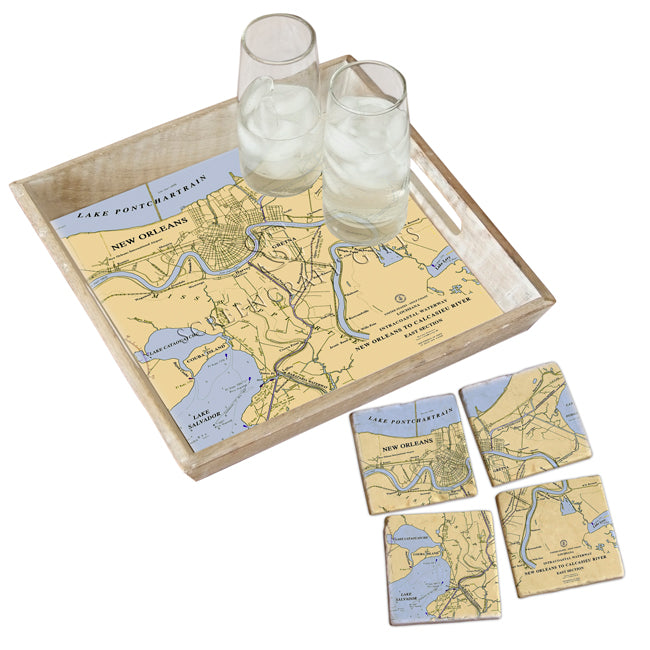 New Orleans, LA- Marble Coaster Set