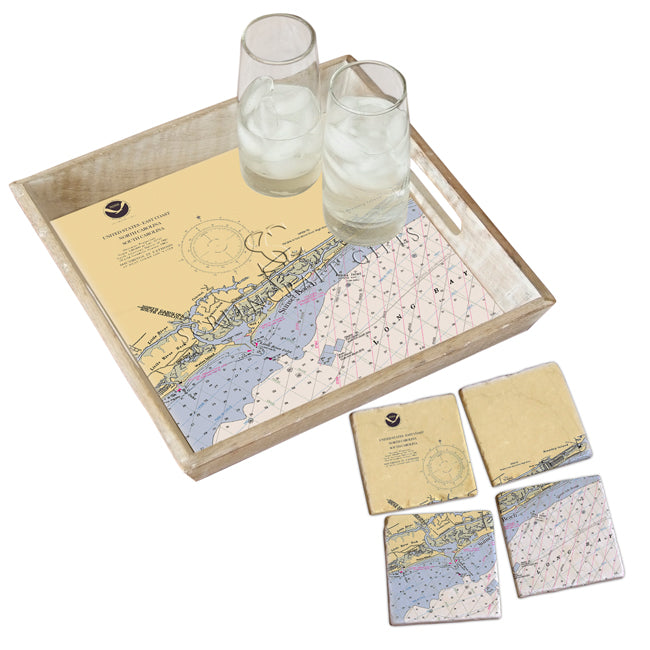 Sunset Beach, NC - Marble Coaster Set