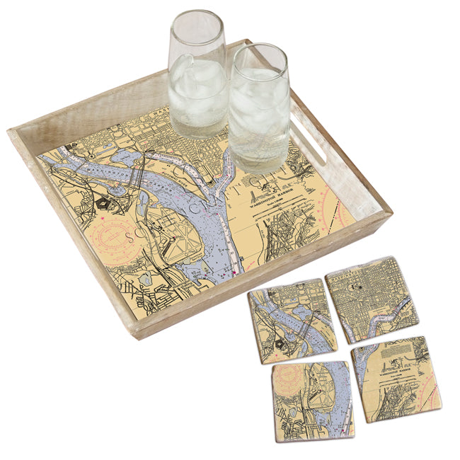 Washington, DC - Marble Coaster Set