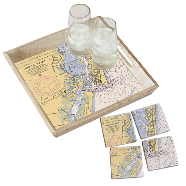 Ocean City, MD- Marble Coaster Set