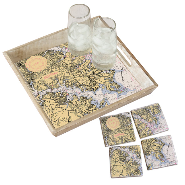 Annapolis, MD - Marble Coaster Set