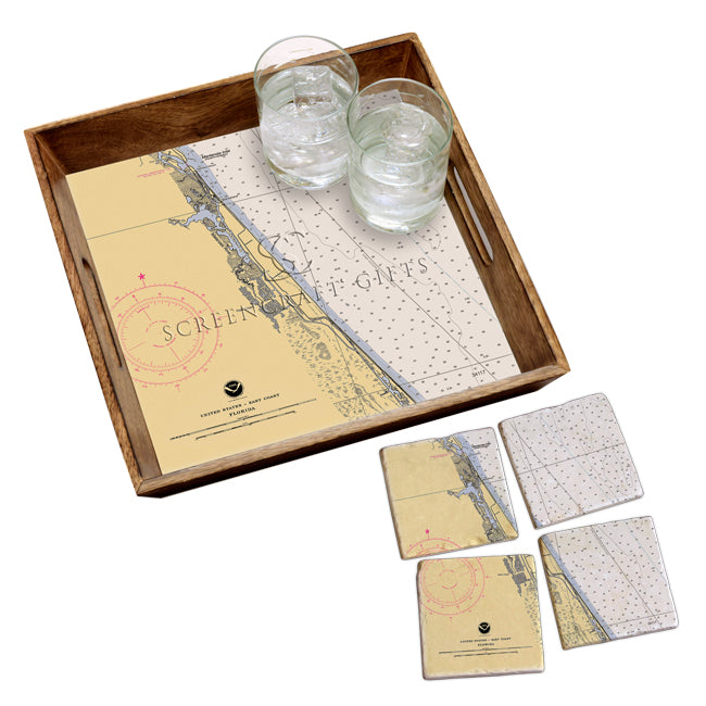 Palm Coast, FL - Marble Coaster Set