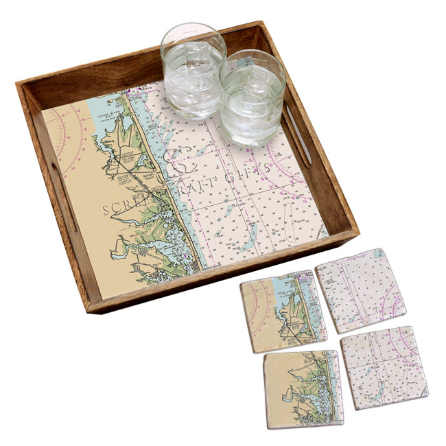 Bethany Beach, DE- Marble Coaster Set
