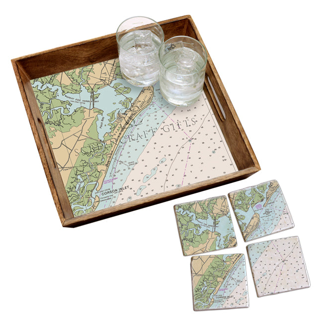 Ocean City, NJ - Marble Coaster Set