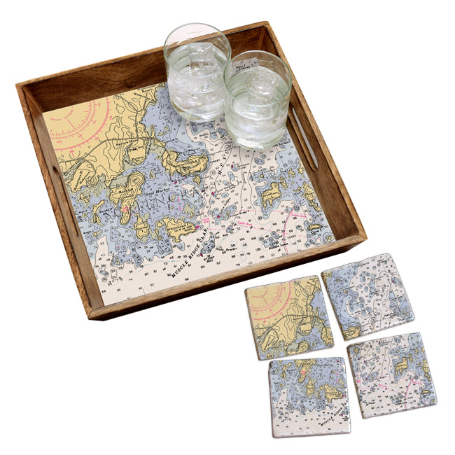 Spruce Head, ME- Marble Coaster Set