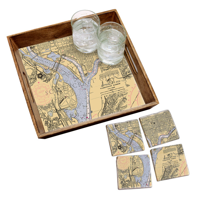 Washington, DC - Marble Coaster Set