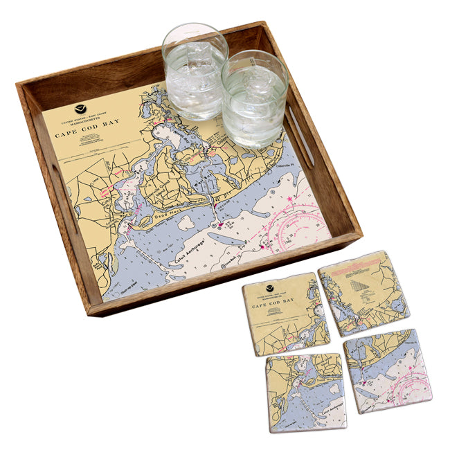 Osterville, MA - Marble Coaster Set