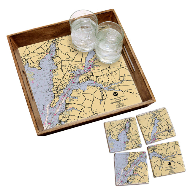 Elkton, MD- Marble Coaster Set