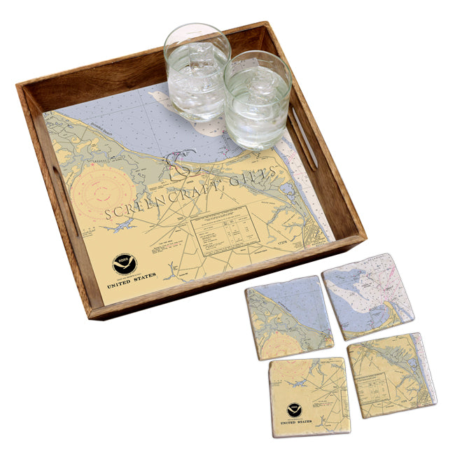 Lewes, DE- Marble Coaster Set