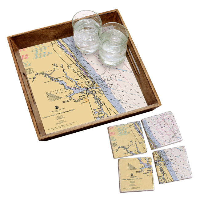 Jupiter, FL- Marble Coaster Set